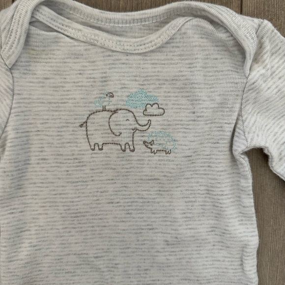 Carter’s 3 Months Baby Boy Gown Sleeper elephant print - Picture 5 of 8